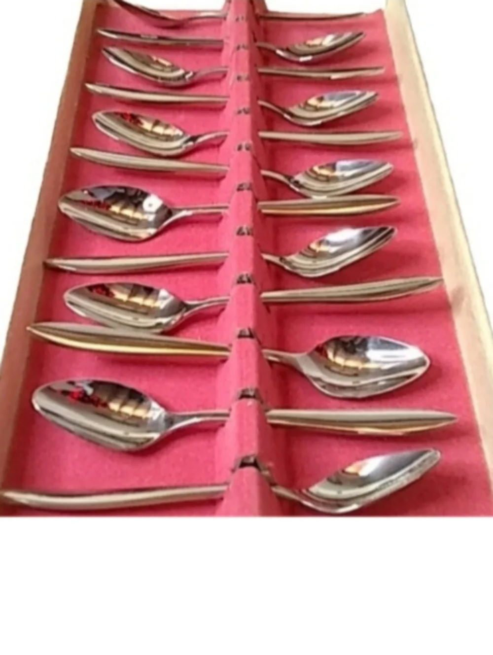 Vintage Gero Zilduro Holland Stainless Steel Cocktail Spoons (12) | EUC